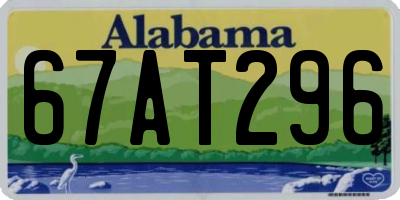 AL license plate 67AT296