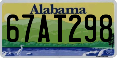 AL license plate 67AT298
