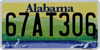 AL license plate 67AT306
