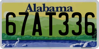 AL license plate 67AT336