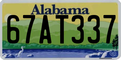 AL license plate 67AT337