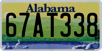 AL license plate 67AT338