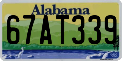 AL license plate 67AT339