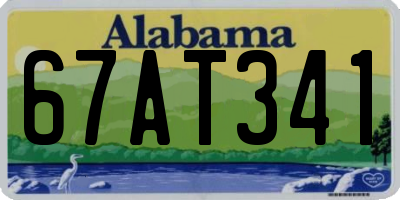AL license plate 67AT341