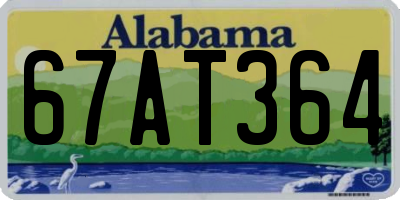 AL license plate 67AT364