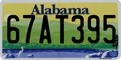 AL license plate 67AT395