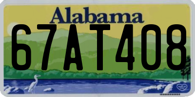 AL license plate 67AT408