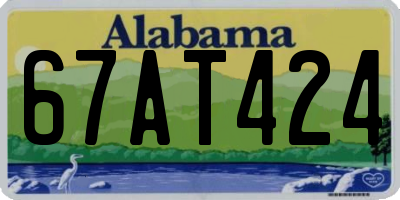 AL license plate 67AT424