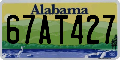 AL license plate 67AT427