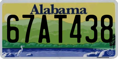 AL license plate 67AT438