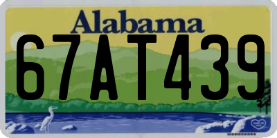 AL license plate 67AT439
