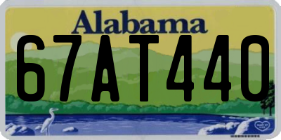 AL license plate 67AT440