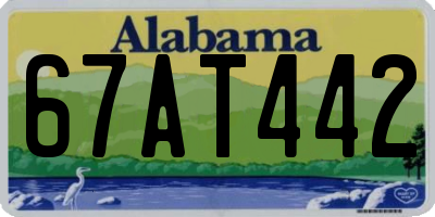 AL license plate 67AT442