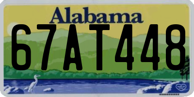 AL license plate 67AT448