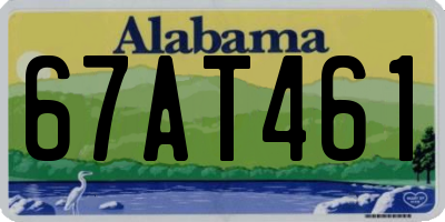 AL license plate 67AT461