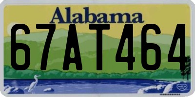 AL license plate 67AT464