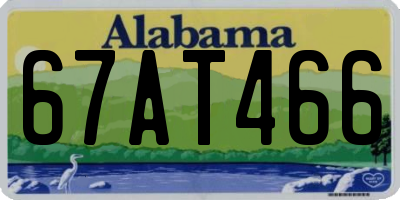 AL license plate 67AT466