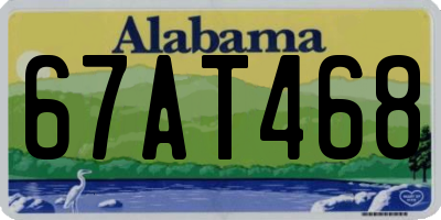 AL license plate 67AT468