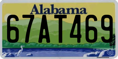 AL license plate 67AT469