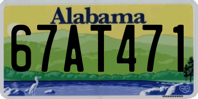 AL license plate 67AT471