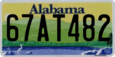 AL license plate 67AT482