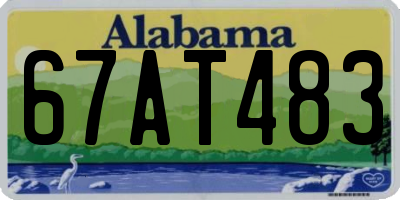 AL license plate 67AT483