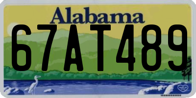 AL license plate 67AT489