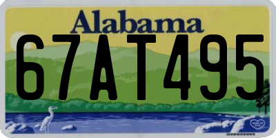 AL license plate 67AT495