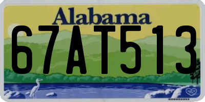 AL license plate 67AT513