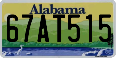 AL license plate 67AT515
