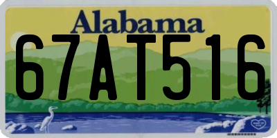 AL license plate 67AT516