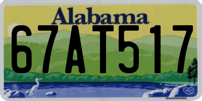 AL license plate 67AT517