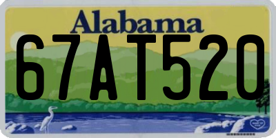 AL license plate 67AT520