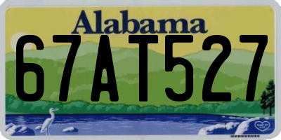 AL license plate 67AT527