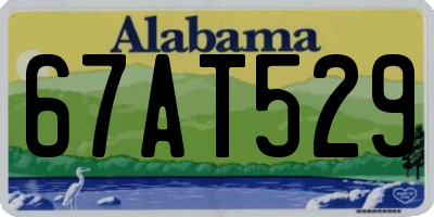 AL license plate 67AT529