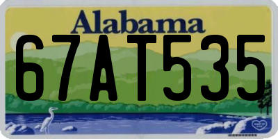 AL license plate 67AT535