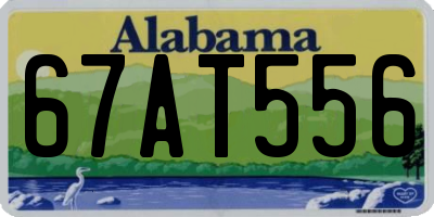 AL license plate 67AT556
