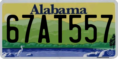 AL license plate 67AT557