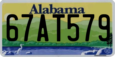 AL license plate 67AT579