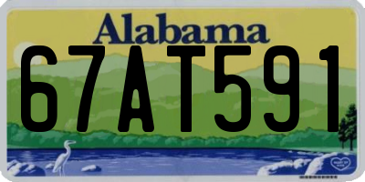 AL license plate 67AT591