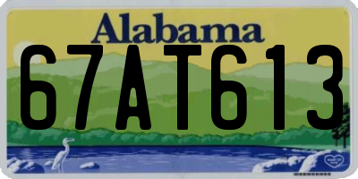 AL license plate 67AT613