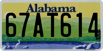 AL license plate 67AT614
