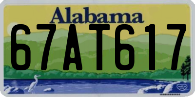AL license plate 67AT617