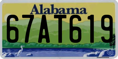 AL license plate 67AT619