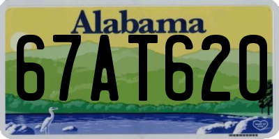 AL license plate 67AT620