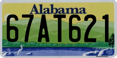 AL license plate 67AT621
