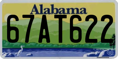 AL license plate 67AT622