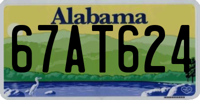 AL license plate 67AT624