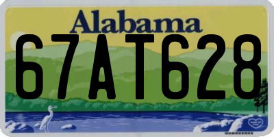 AL license plate 67AT628