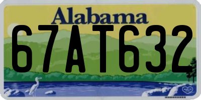 AL license plate 67AT632